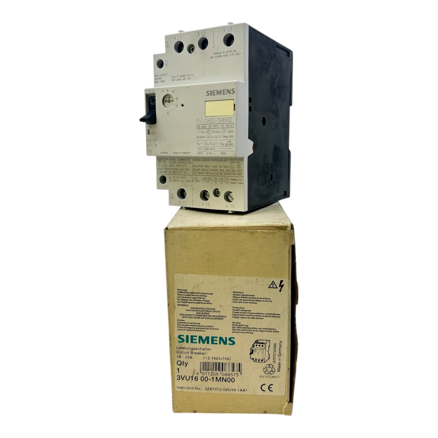 Siemens Leistungsschutzschalter 3VU1600-1MN00 Leistungsschutzschalter Siemens