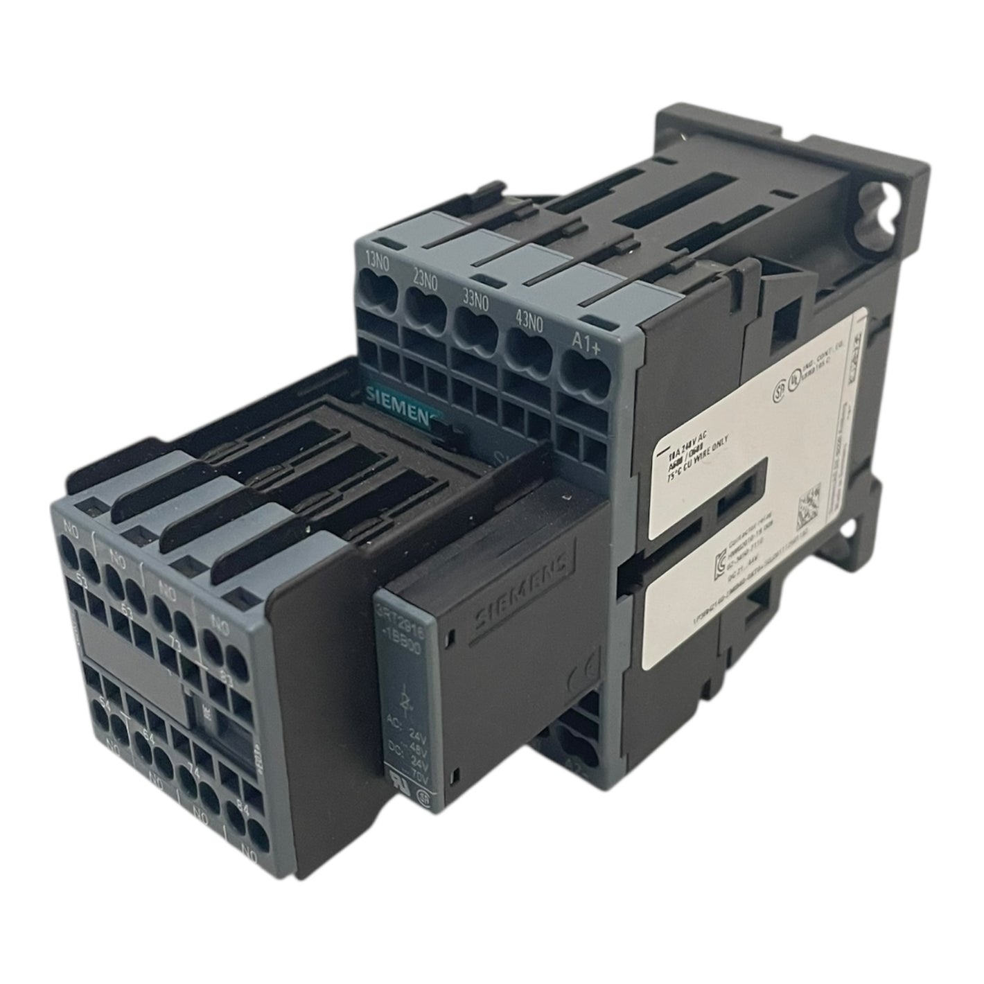 Siemens Koppelhilfsschütz, Hilfsschalterblock 3RH2140-2MB40-0KT0 3RH2911-2GA40