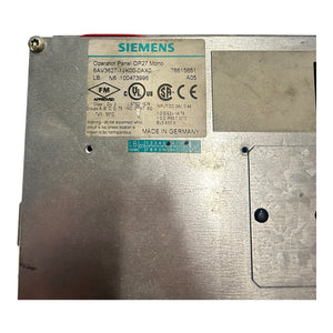 Siemens 6AV3627-1JK00-0AX0 Operator Panel HMI Industrial Use