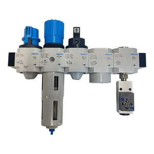 Festo Wartungseinheit Druckregler MSB4 LFR-1/2-D-MIDI PEV-1/4-B-OD Filter Öler