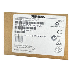 Siemens Inverter Micromaster Zubehör Türmontagesatz 6SE6400-0PM00-0AA0 Industrie