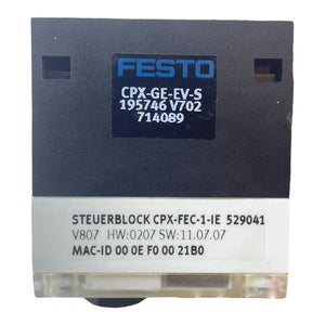 Festo Steuerblock CPX-FEC-1-IE 529041 CPX-GE-EV-S Steuerblock von Festo