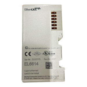 Beckhoff EtherCAT-Klemme 4-Port-Kommunikations-Interface Ethernet-Switch EL6614