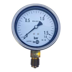 Tecsis Manometer 0-1,5/1,6bar P1533B070001 Manometer Geeignet für die Industrie