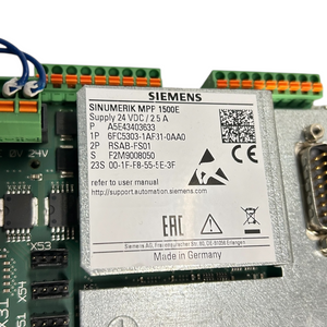 Siemens SINUMERIK MPP 1500E Push Button Panel 6FC5303-1AF31-0AA0 Industrie