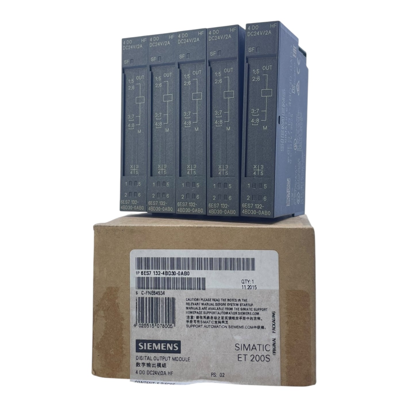 Siemens Ausgangsmodul  SIMATIC S7 6ES7132-4BD30-0AB0 24VDC 4DO Ex Zone2 VE:5stk