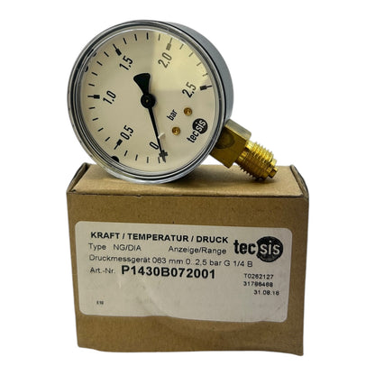 Tecsis Manometer 0-2,5bar G1/4B P1430B072001 Manometer von Tecsis für Industrie