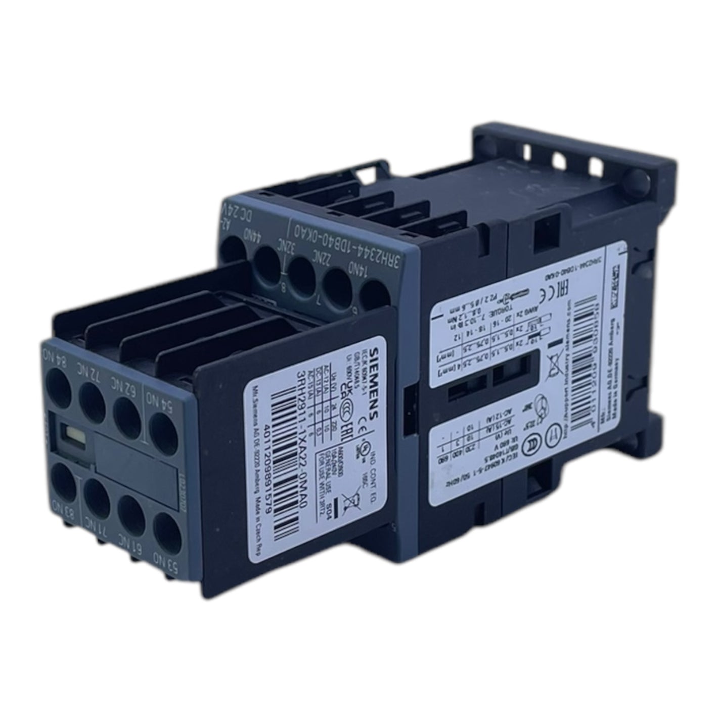 Siemens 3RH2344-1DB40-0KA0 Hilfsschütz 3RH2911-1XA22-0MA0 + 3RT2916-1B Industrie