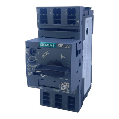 Siemens Motorschutzschalter SIRIUS 0,11–0,16 A 3RV2011-0AA20 3-polig