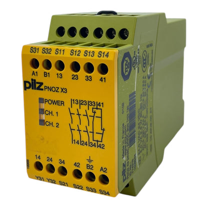 Pilz PNOZ X3 Sicherheitsrelais 774310 24VAC/DC 3n/o 1n/c 6A 240V