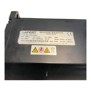 LAFERT Servomotor 13Nm  B7113Q-03401 260V 4000rpm IP67