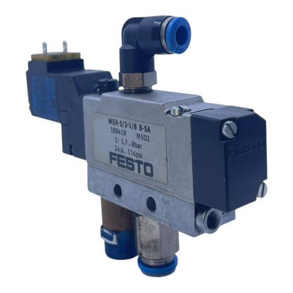 Festo Magnetventil Pneumatikventil MEH-3/2-1/8B-SA 189419 für die Industrie