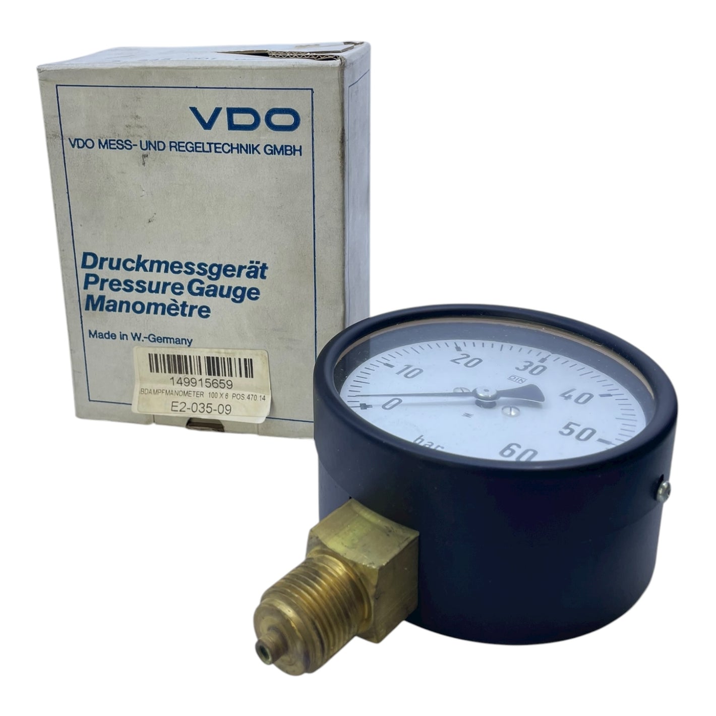VDO Abdampfmanometer 100X6 POS.470.14 Abdampfmanometer von VDO für Industrie