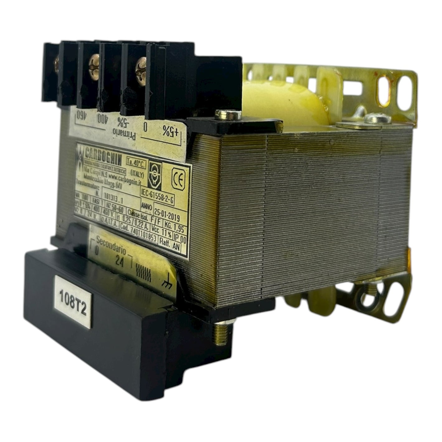 Carbognin Transformator 100 VA 181313.1 Transformator von Carbognin Industrie