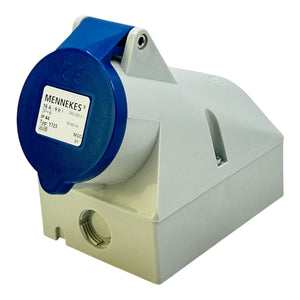 Mennekes CEE Wandsteckdose 16A 200–250 V Typ 1723 IP44 3P+ Industrie