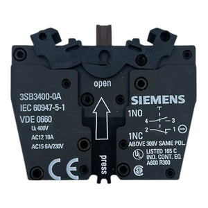 Siemens Leuchtdrucktaster rot 24V LED 1NO+1NC 3SB3247-0AA21