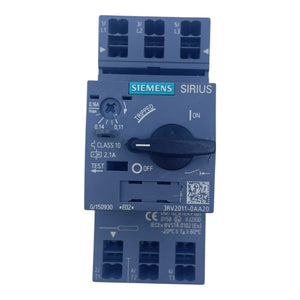 Siemens Motorschutzschalter SIRIUS 0,11–0,16 A 3RV2011-0AA20 3-polig