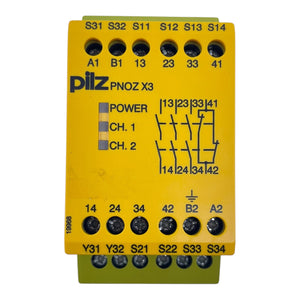 Pilz PNOZ X3 Sicherheitsrelais 774310 24VAC/DC 3n/o 1n/c 6A 240V