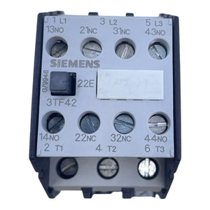 Siemens Schütz 230V 3TF42 Leistungsschalter Schütz für die Industrie vorgesehen
