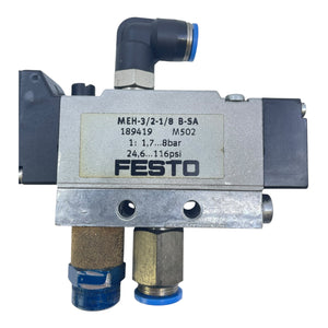 Festo Magnetventil Pneumatikventil MEH-3/2-1/8B-SA 189419 für die Industrie