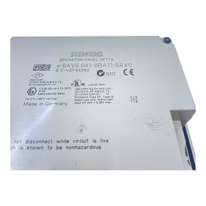 Siemens Operator Panel 6AV6641-0BA11-0AX0 Bedienpanel Operator Panel Siemens