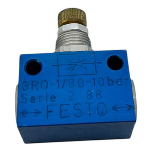 Festo Drossel-Rückschlagventil GR0-1/8 0-10bar Drossel-Rückschlagventil Festo