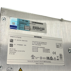 Siemens SIMATIC IPC 477E 15" Multitouch Panel 6AV7241-1WA07-0FA0 Industrie