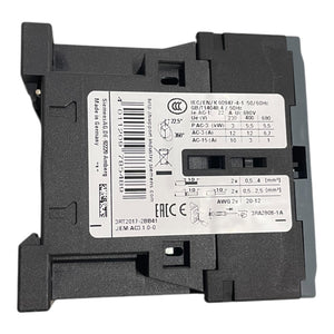 Siemens SIRIUS Leistungsschütz 5,5 kW / 400 V 3-polig DC 24 V 3RT2017-2BB41