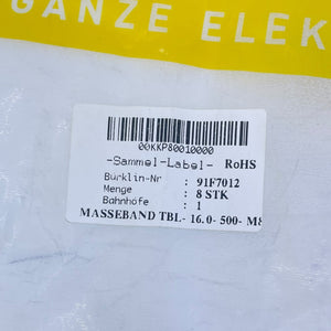 Bürklin 91F7012 Masseband Erdungsband VE:8stk - für industriellen Einsatz
