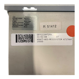 Kistler DMF-P A300 Typ 4737 Kraft-Weg-Messsystem 4737AWY1X20000 Profibus