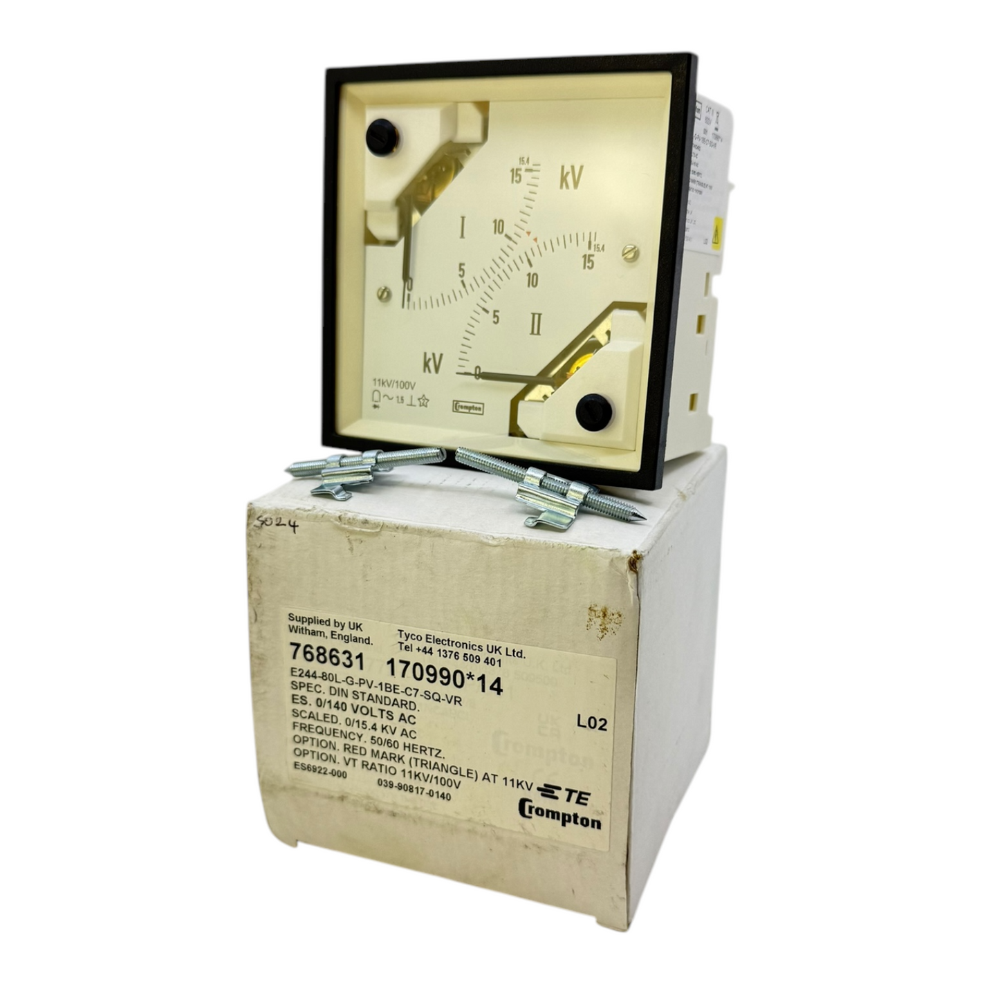 Crompton Analogmessinstrument E244-80L-G-PV-1BE-C7-SQ-VR - industrieller Einsatz