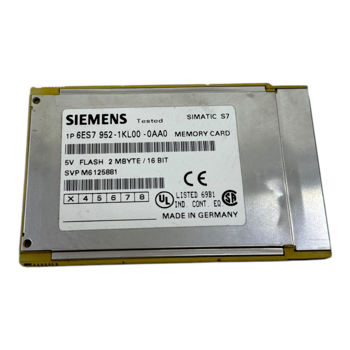 Siemens 6ES7952-1KL00-0AA0 Speicherkarte 2mBYTE 16 BIT  für den industr. Einsatz