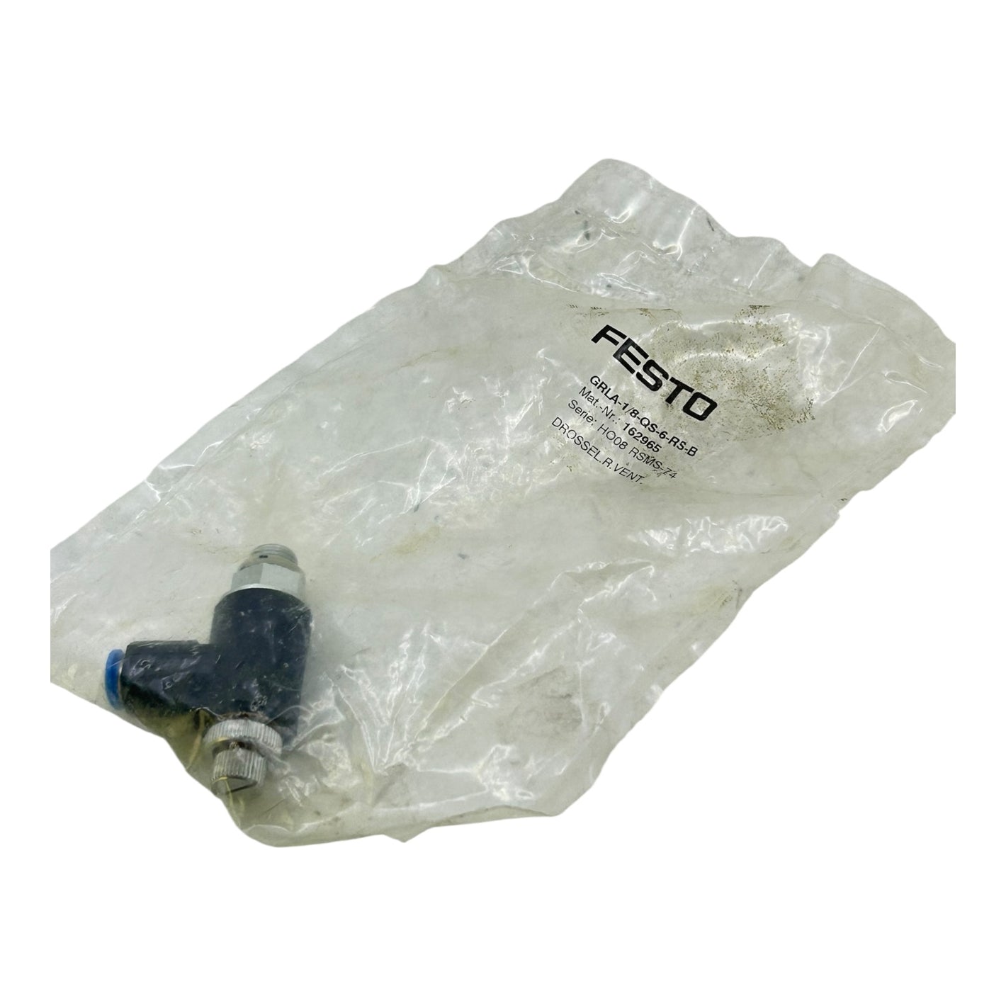 Festo Drossel-Rückschlagventil GRLA-1/8-QS-6-RS-B 162965 Pneumatik