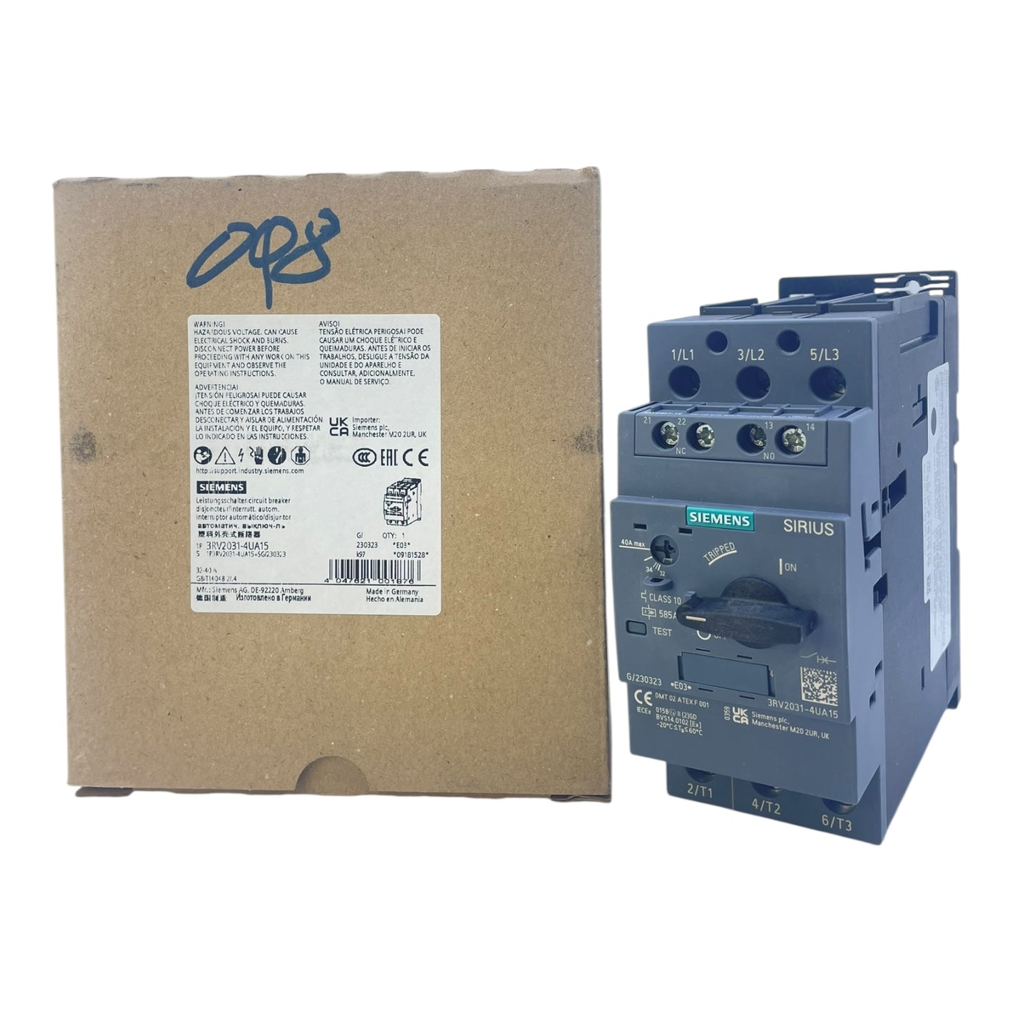 Siemens Motorschutzschalter Leistungsschalter 3RV2031-4UA15 32-40A SIRIUS