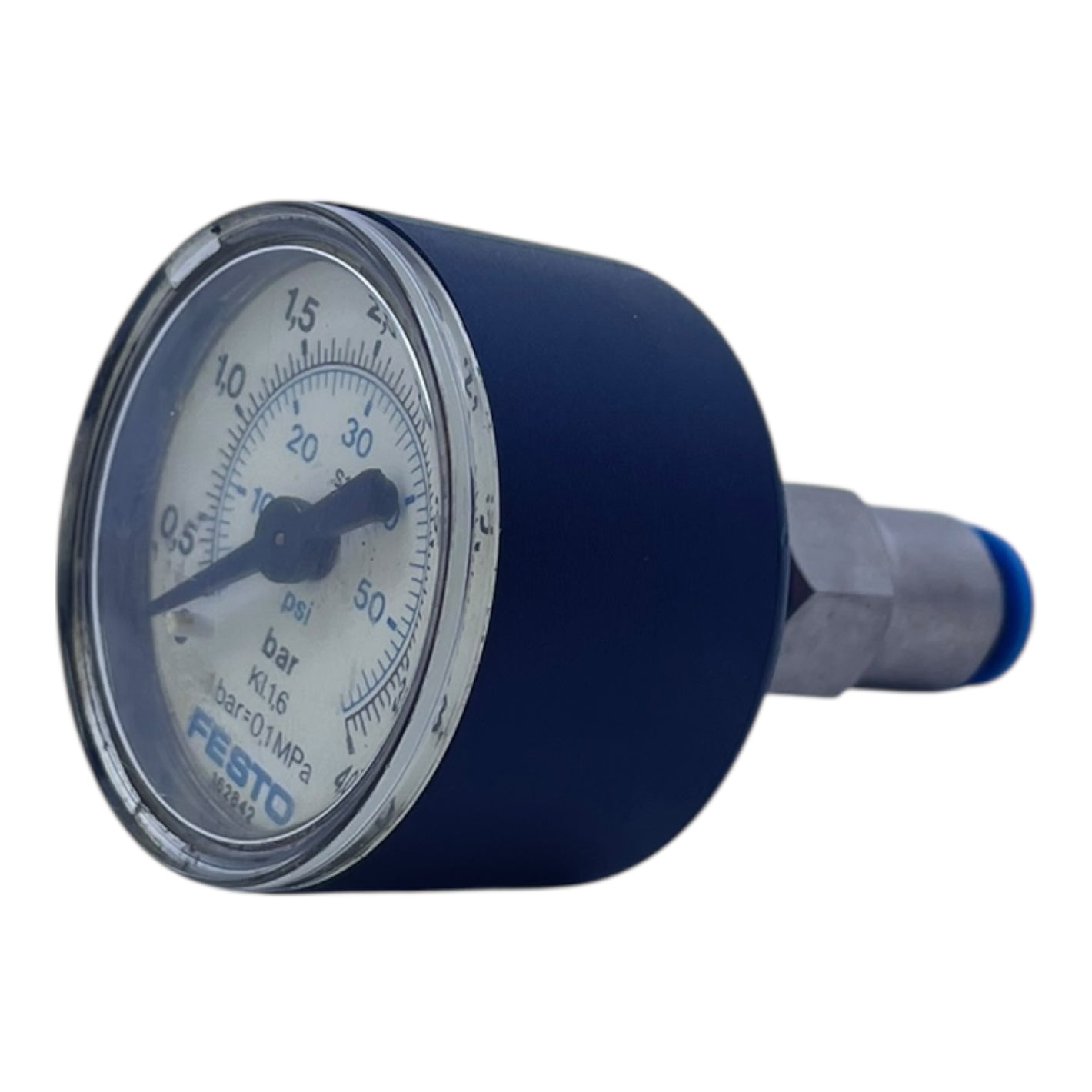 Festo Manometer Druckanzeige 0–4 bar 0–60 psi KL1.6 Typ 162842