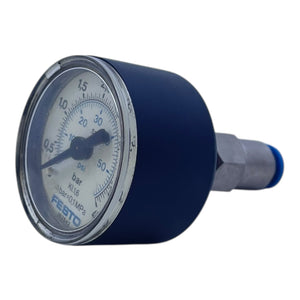 Festo Manometer Druckanzeige 0–4 bar 0–60 psi KL1.6 Typ 162842