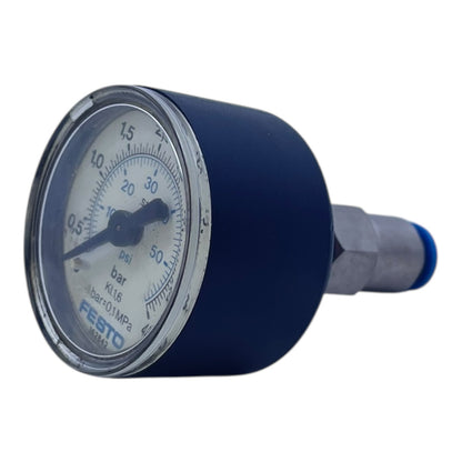 Festo Manometer Druckanzeige 0–4 bar 0–60 psi KL1.6 Typ 162842