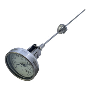 VDO Bimetall Thermometer 0–160°C DIN Kl.1 Einsteckfühler Edelstahl VDO