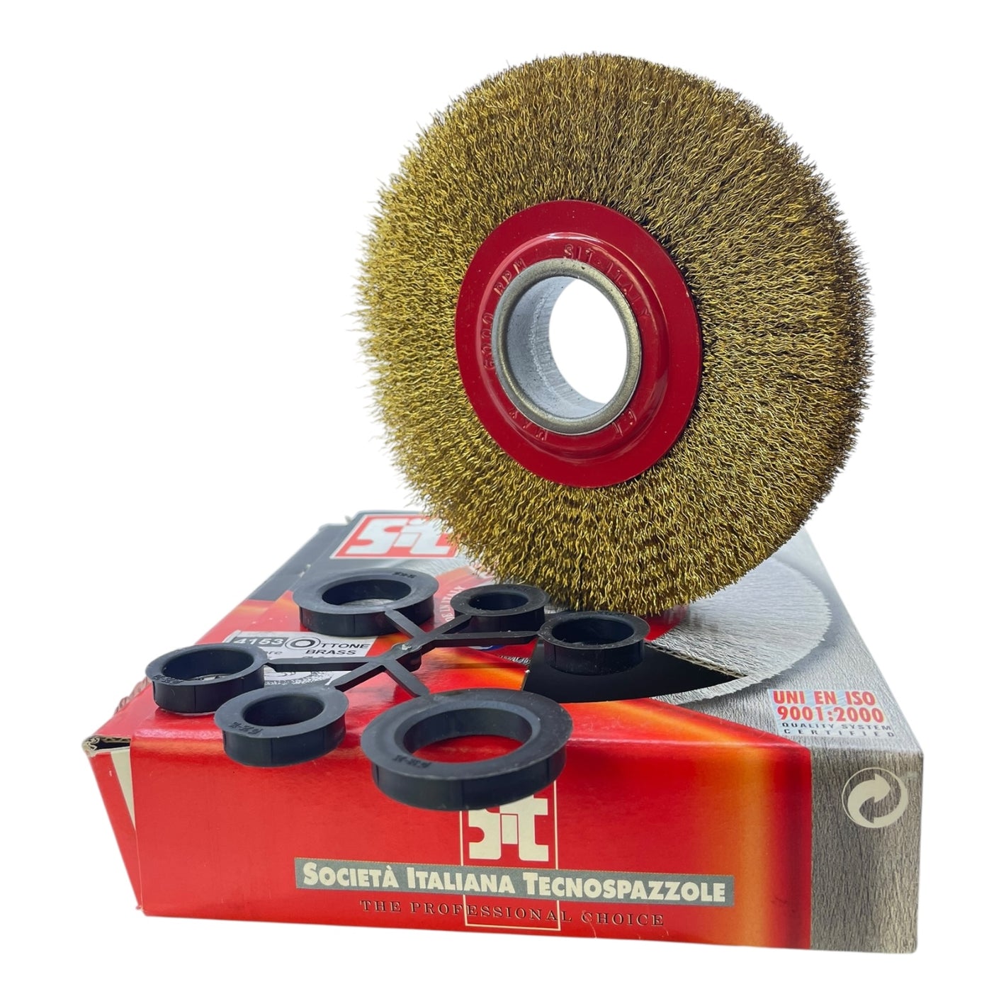 Sit Bürste 4153 Rundbürste Ø150x27mm Messingdraht 0,30 mm Rundbürste von Sit