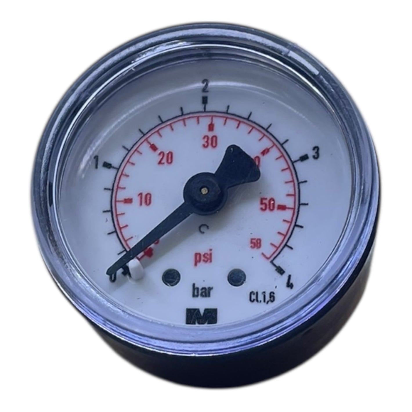 Manometer 0-4 bar / 0-58 psi Doppelskala Druckanzeige Kl. 1.6 für die Industrie