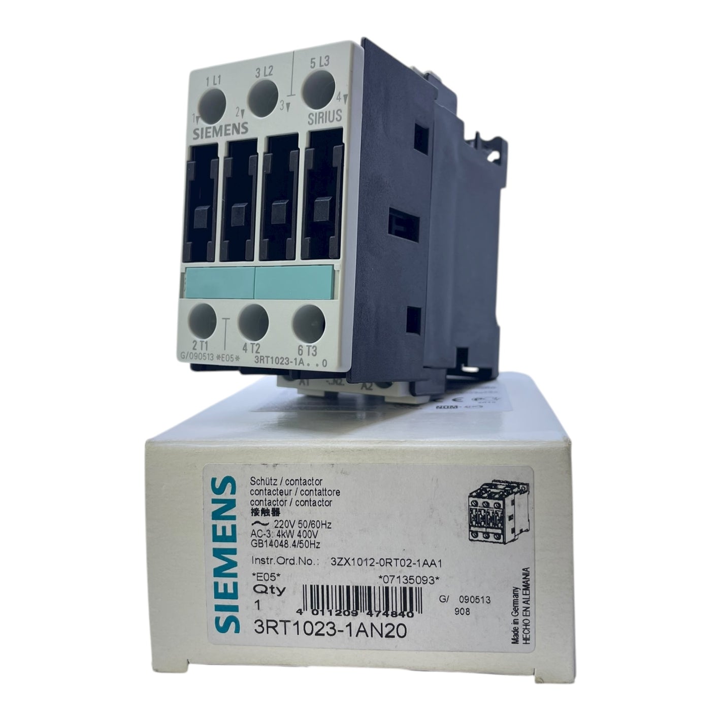 Siemens 220V Leistungsschütz 3RT1023-1AN20 Leistungsschütz von Siemens