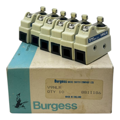 Burgess Mikroschalter V9NLR VE:6stk Mikroschalter von Burgess für die Industrie