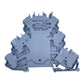 WAGO Dreistockklemme Durchgangsklemme 2002-3227 Triple-Deck Terminal Block VE:40 Stk