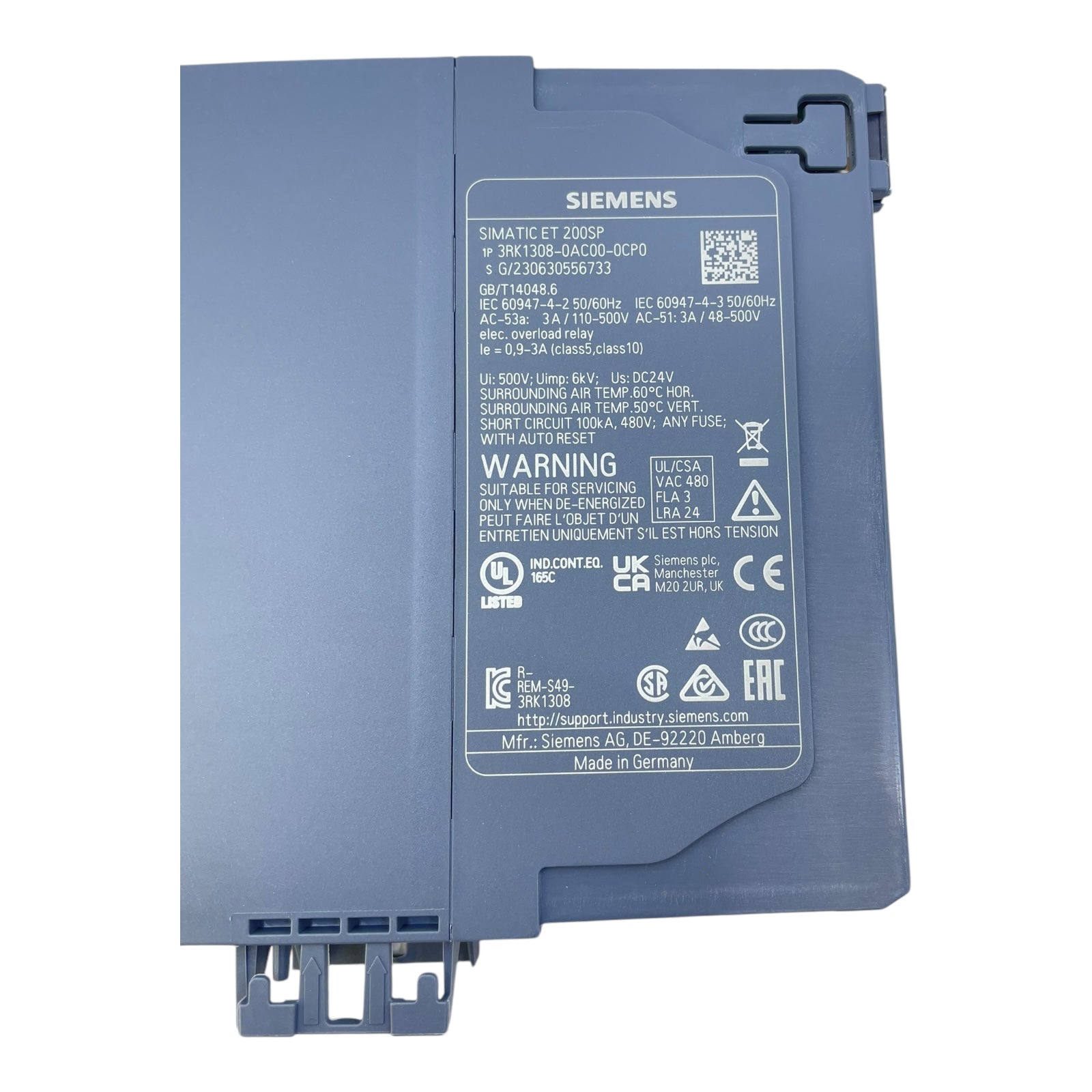 Siemens Motorstarter 3RK1308-0AC00-0CP0 E:03 Neu Siemens Motorstarter 3RK1308-0AC00-0CP0 Motor starter Direktstarter