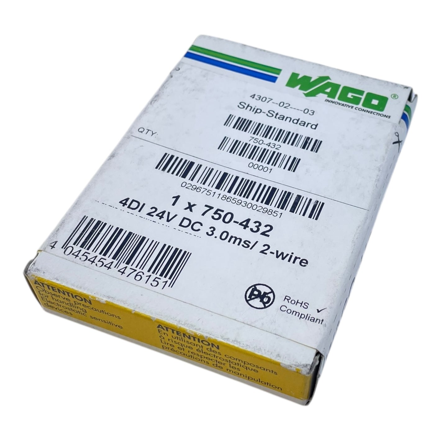 Wago 750-432 SPS-E/A Modul für E/A-System 4DI 24V DC für industriellen Einsatz