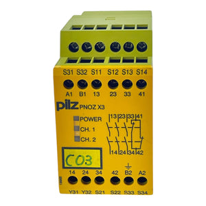 Pilz Sicherheitsrelais PNOZ X3 774318 230 VAC/24 VDC 3 NO + 1 NC