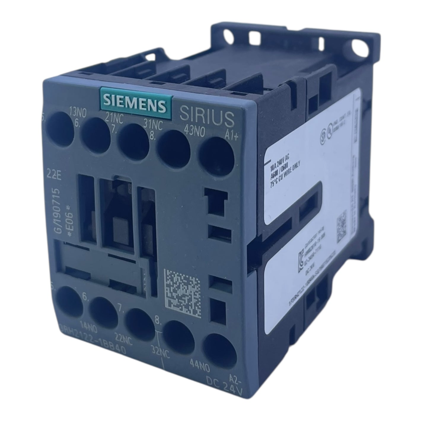 Siemens Schütz Hilfsschütz 3RH2122-1BB40 SIRIUS 24V DC 4NO+2NC