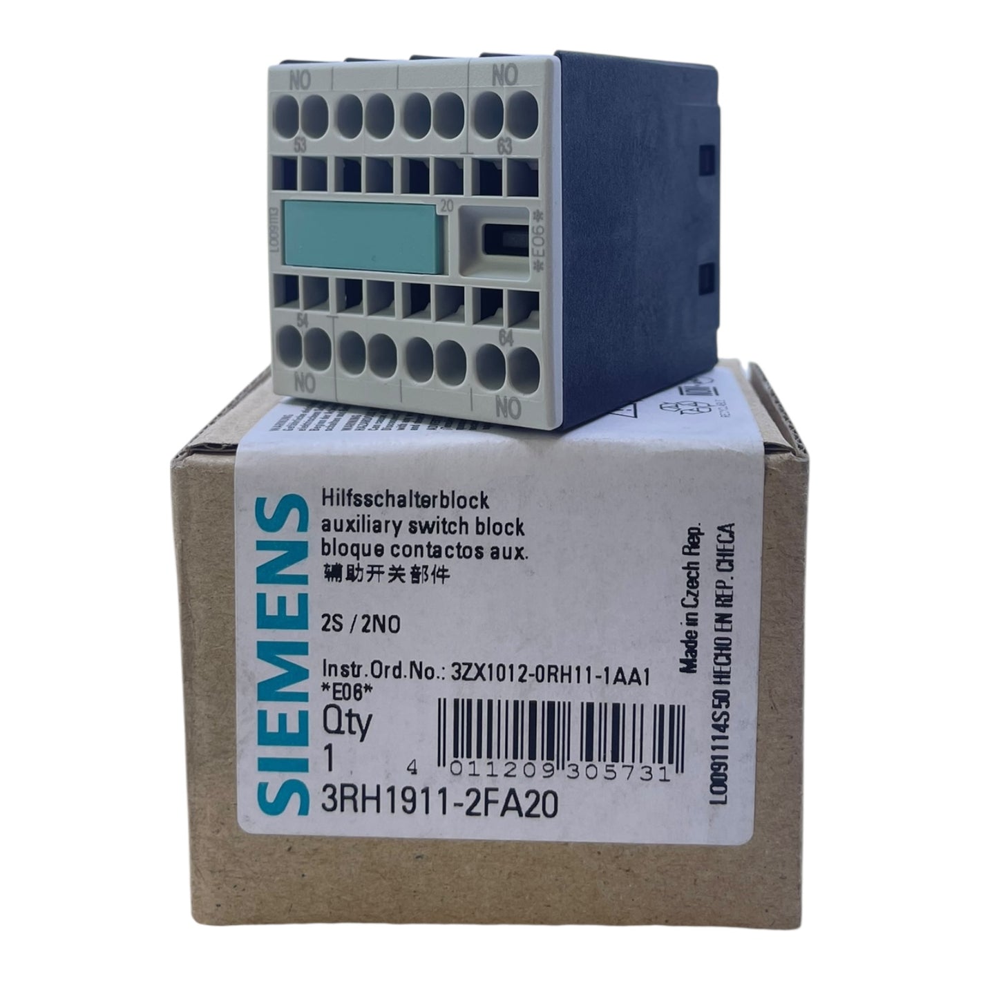 Siemens Hilfsschalterblock 3RH1911-2FA20 Hilfsschalterblock von Siemens