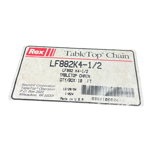 Rexnord Förderbandkette TalbeTop Chain LF882K4-1/2 3m länge 11.5m breit