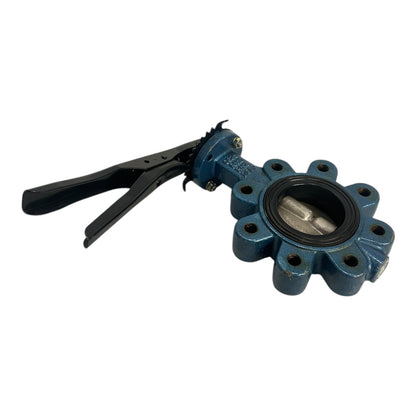 DGFV Absperrklappe DN80 PN10/PN16 GG25 CF8M mit Handhebel Industriearmatur